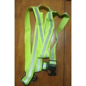 Safety Bright Green-yellow Reflective‎ Adjustible Susspenders/belt, Waist Up